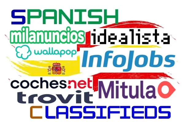 Logotipos de las principales páginas de anuncios clasificados de España